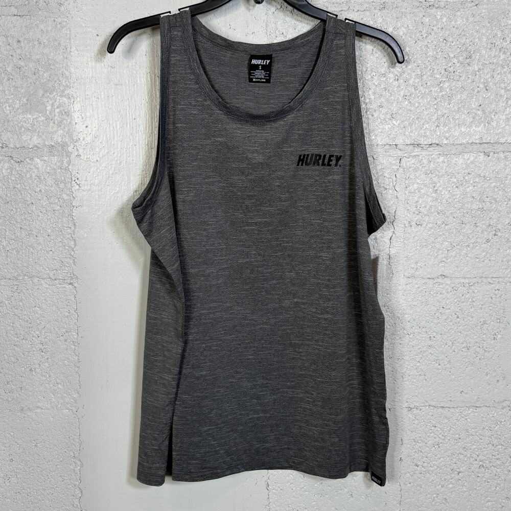 Hurley Men's H20-Dri Outback Tank Top in Dark Stone Grey, Small